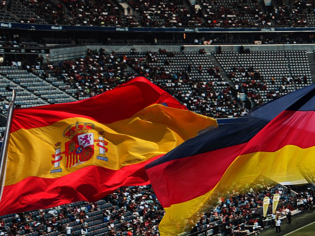 Spanien gegen Deutschland