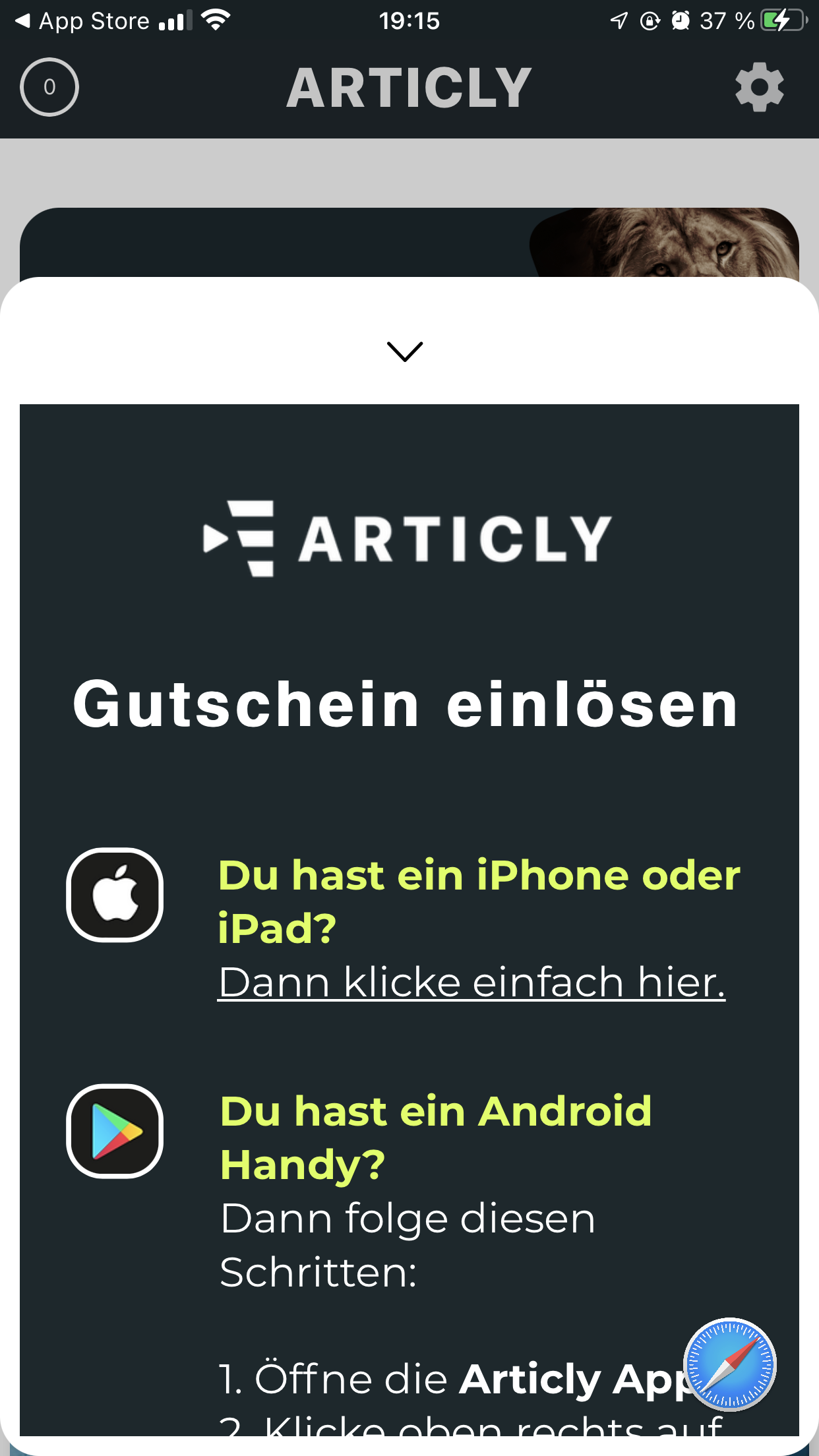 Articly iOS und Android