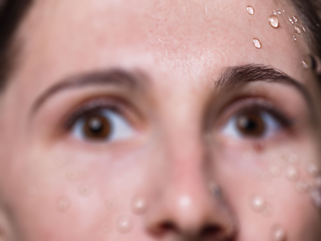 eye-prots gegen Schweißtropfen in den Augen